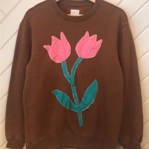 Handmade Patchwork Tulip Sweater